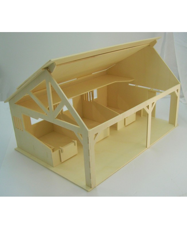 construire ferme en bois jouet