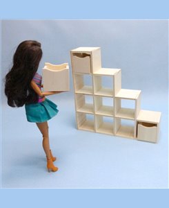 Mobilier de bureau et d'école pour poupées 1/6ème (Barbie)